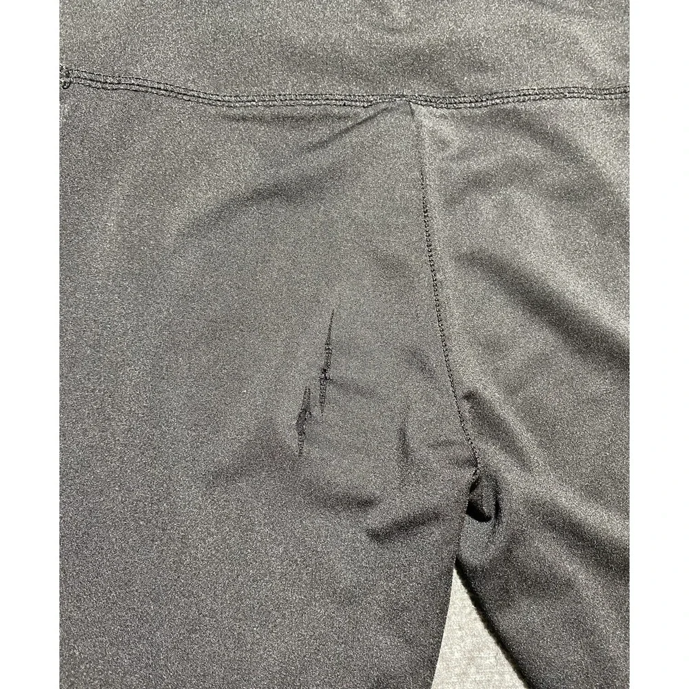 Girl's Size 10  JUSTICE Black Rainbow Glitter Logo Leggings